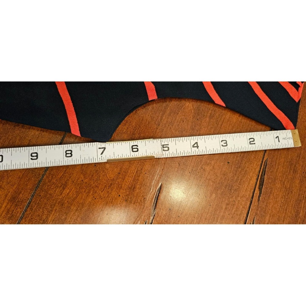 Enfocus‎ studio midi Dress Size 6 Navy pink striped sleeveless - Picture 8 of 8